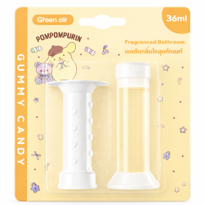 เจลดับกลิ่นโถสุขภัณฑ์ Pompompurin  36 มล. สีเหลือง